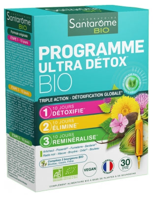 Santarome Organic Ultra Detox Program 30 Vials