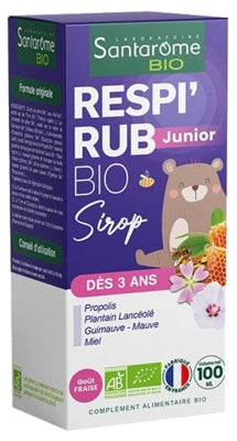 Santarome Respi'Rub Syrup Junior Organic 100Ml