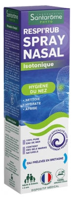 Santarome Respi'Rub Nasal Spray Isotonic Nose Hygiene 100Ml