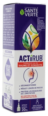 Santé Verte Actirub Nasal Spray 20Ml