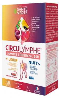 Santé Verte Circulymphe Day Night 56 Tablets