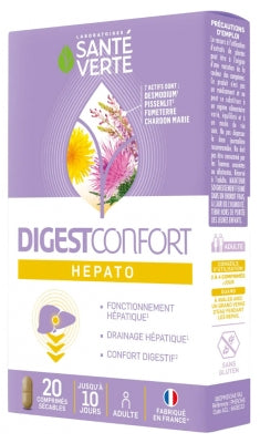 Santé Verte Digestcomfort Hepato 20 Tablets