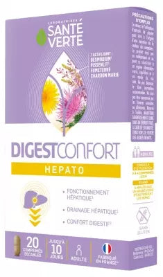 Santé Verte Digestcomfort Hepato 20 Tablets