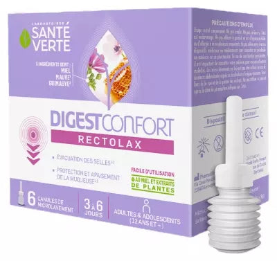 Santé Verte Digestconfort Rectolax 6 Microenema Cannulas