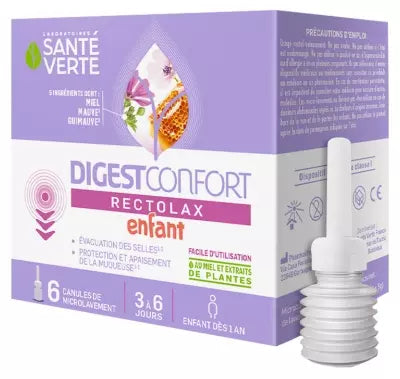 Santé Verte Digestconfort Rectolax Children 6 Microenema Cannulas