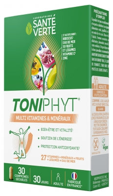Santé Verte Toniphyt Multi Vitamins And Minerals 30 Tablets