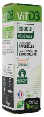 Santé Verte Vit D3 2000Ui Vegetable 20Ml