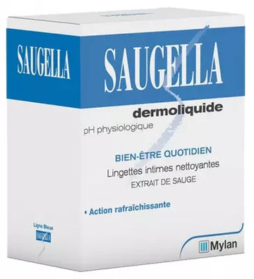 Saugella Dermoliquid 10 Intimate Cleansing Single Wipes