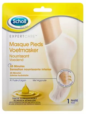 Scholl Expertcare Nourishing Foot Mask With Argan Oil 1 Pair