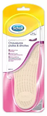 Scholl Expertsupport Flat And Narrow Shoes Soles 35.5-40.5 1 Pair