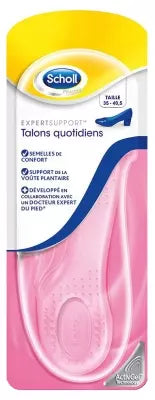 Scholl Expertsupport Insoles Daily Heels 35-40,5 1 Pair