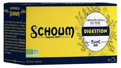 Schoum Digestion Herbal Tea Organic 20 Sachets