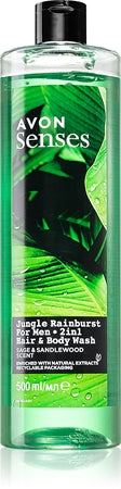 Avon Senses Jungle Rainburst 2-In-1 Shampoo And Shower Gel 
