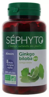 Séphyto Ginkgo Biloba Bio 200 Capsules