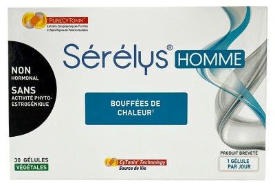 Sérélys Men Hot Flashes 30 Vegetable Capsules