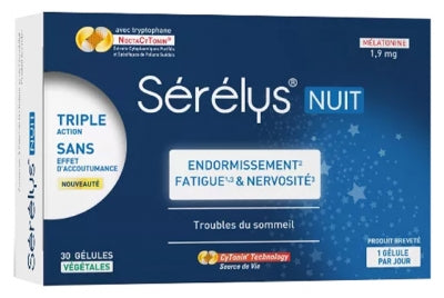 Sérélys Night 30 Vegetable Capsules