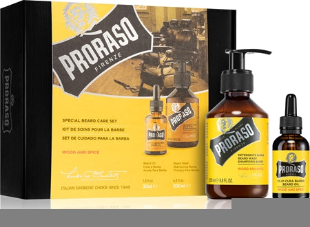 Proraso Set Beard Original Gift Set For Beard For Men Wood And Spice 