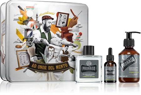 Proraso Set Beard Routine Set For Beard Cypress And Vetyver 