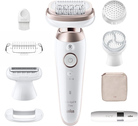 Braun Silk-Épil 9 9360 Flex Epilator With Fully Flexible Head For The Legs, Body And Underarms