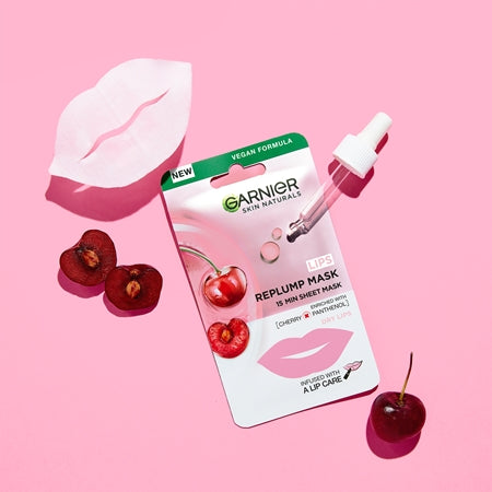 Garnier Skin Naturals Lips Replump Mask Re-Plumping Face Mask For Lips