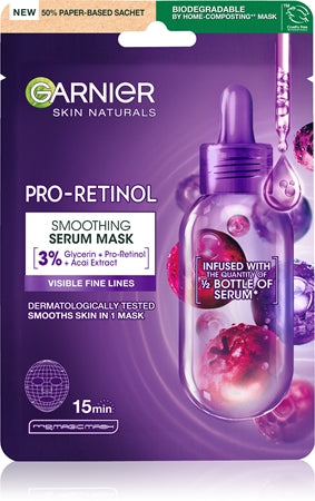 Garnier Skin Naturals Pro-Retinol Smoothing Sheet Mask
