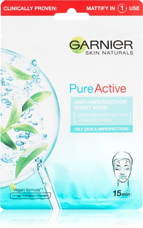 Garnier Skin Naturals Pure Active Cleansing Sheet Mask