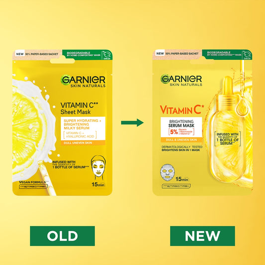 Garnier Skin Naturals Vitamin C Brightening And Moisturising Sheet Mask With Vitamin C