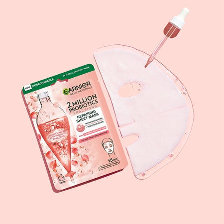 Garnier Skin Naturals Single-Use Face Sheet Mask With Probiotics