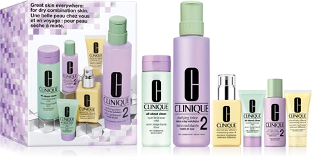 Clinique Skincare Set 3-Step Skincare Set For Dry Skin Gift Set For Dry Skin