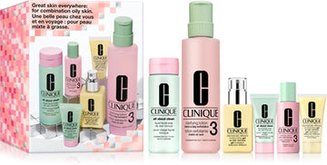 Clinique Skincare Set 3-Step Skincare Set For Oily Skin Gift Set For Oily Skin