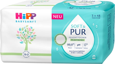 Hipp Soft & Pur Wet Cleansing Wipes For Children From Birth 
