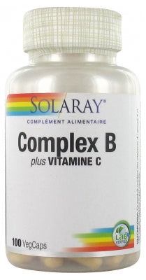 Solaray Complex B Plus Vitamin C 100 Vegcaps
