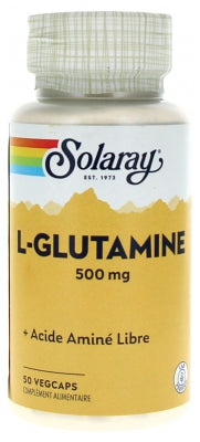 Solaray L-Glutamine 500Mg 50 Vegetable Capsules