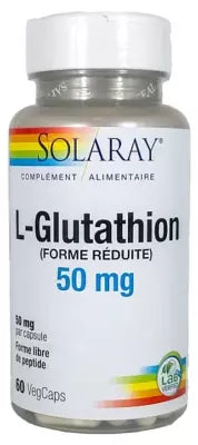 Solaray L-Glutathione 50 Mg 60 Vegetable Capsules