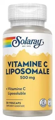 Solaray Liposomal Vitamin C 500Mg 30 Vegetable Capsules
