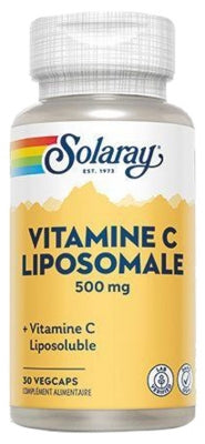 Solaray Liposomal Vitamin C 500Mg 30 Vegetable Capsules