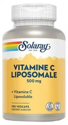 Solaray Liposomal Vitamin C 500Mg 100 Vegetable Capsules