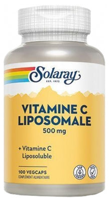 Solaray Liposomal Vitamin C 500Mg 100 Vegetable Capsules