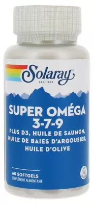 Solaray Super Omega 3-7-9 60 Softgels