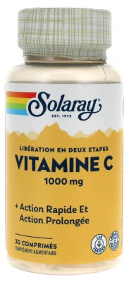 Solaray Vitamin C 1000Mg 30 Tablets