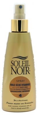 Soleil Noir Intense Tanning Vitamined Dry Oil 4 Spray 150Ml