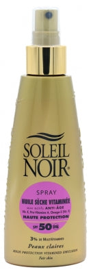 Soleil Noir Vitamined Dry Oil Spf50 Spray 150Ml