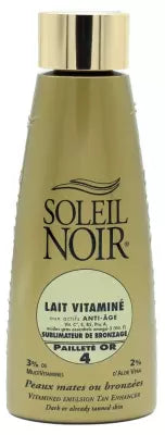 Soleil Noir Vitamined Body Milk Tan Enhancer 4 Golden Glitter 150Ml