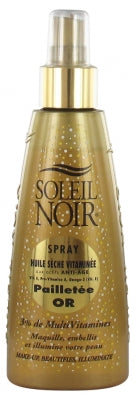 Soleil Noir Vitaminised Dry Oil Gold Glitter Spray 150Ml