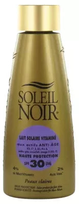 Soleil Noir Vitaminised Sun Milk High Protection Sff30 150Ml