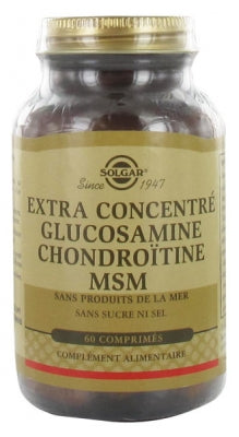 Solgar Extra Concentrate Glucosamine Chondroitin Msm 60 Tablets