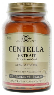 Solgar Extract Of Aerial Part Of Centella 100 Vegetable Capsules