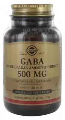 Solgar Gaba 500Mg 50 Vegetable Capsules