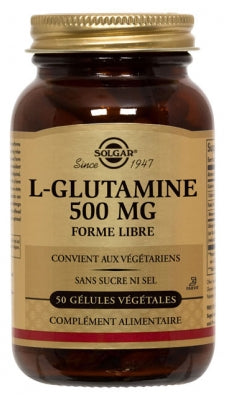 Solgar L-Glutamine 500Mg 50 Vegetable Capsules