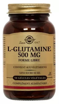 Solgar L-Glutamine 500Mg 50 Vegetable Capsules